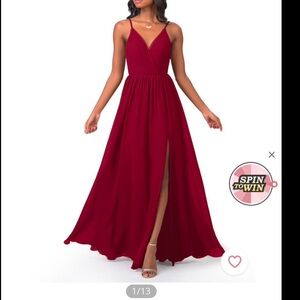 Azazie Bridesmaid Dress in Burgundy